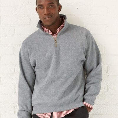 Unisex Super Sweats NuBlend® Quarter-Zip Cadet Collar Sweatshirt Thumbnail