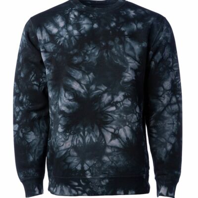 Unisex Midweight Tie-Dyed Crewneck Sweatshirt Thumbnail
